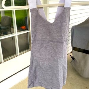 Grey and White Lululemon Top Size 4